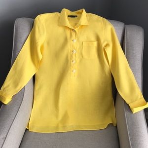 Woman’s Paperwhite Linen Blouse